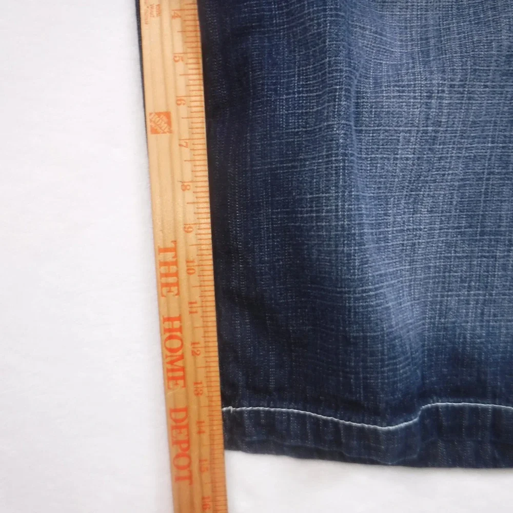 Southpole 4187 Men's 44 Baggy Denim Shorts Dark Wash Y2K Hip Hop Streetwear 4187